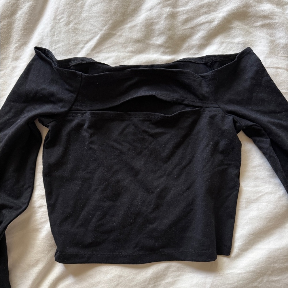 Abercrombie Off the Shoulder Slit Top